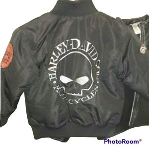Harley Davidson Puffer Reversible Jacket